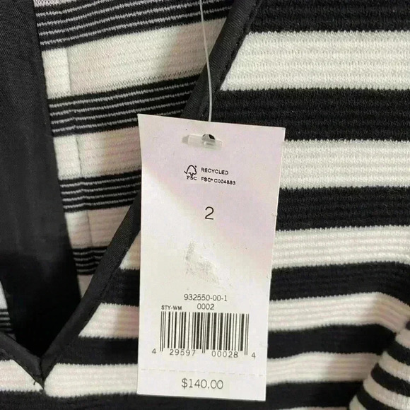 Banana Republic Black and White Stripe Dress - Picture 3 of 8